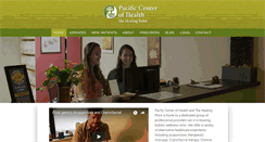 Desktop Screenshot of pacificcenterofhealth.com