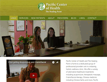 Tablet Screenshot of pacificcenterofhealth.com